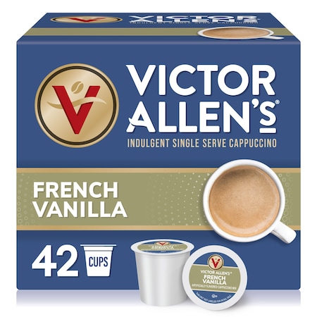 Victor Allen Victor Allen's Coffee French Vanilla Cappuccino, 42 Count, Single Serve Cups for Keurig K-Cup Brewers, PK42 FG015882RV